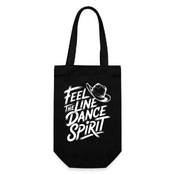 Line Dance Spirit - Gift Bag for Bottles - black - Front