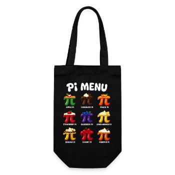 Pi Menu Mathématiques Conception de gâteau Pi Day - Sac à bouteille - noir - Devant