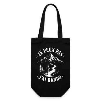 Je Peux Pas J'ai Rando - Sac à bouteille - noir - Devant