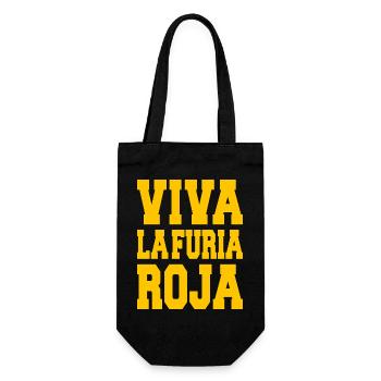 SPANIEN SPAIN España EUROPA SPANISCHE SPORT FAN - Geschenkbeutel für Flaschen - Schwarz - Vorne