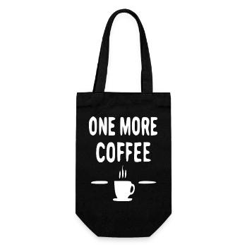 Encore plus d’illustrations de café - Sac à bouteille - noir - Devant