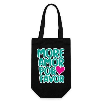 Plus de design de cœur Cupidon Por Favor - Sac à bouteille - noir - Devant