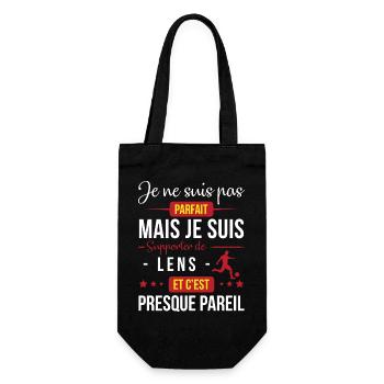 Je Ne Suis Pas Parfait Mais Je Suis Supporter D... - Sac à bouteille - noir - Devant
