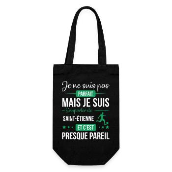 Je Ne Suis Pas Parfait Mais Je Suis Supporter D... - Sac à bouteille - noir - Devant