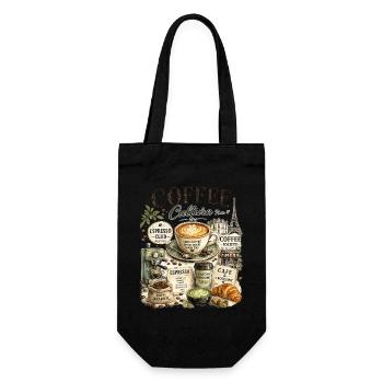 Culture Café Paris Illustration - Sac à bouteille - noir - Devant