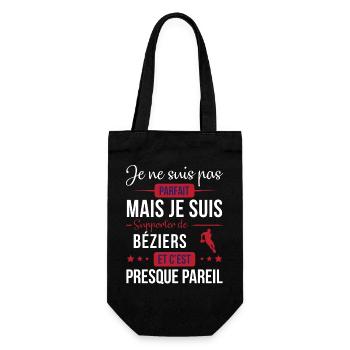 Je Ne Suis Pas Parfait Mais Je Suis Supporter D... - Sac à bouteille - noir - Devant