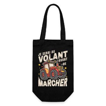 Au Volant Avant de Marcher Bébé Tracteur - Sac à bouteille - noir - Devant