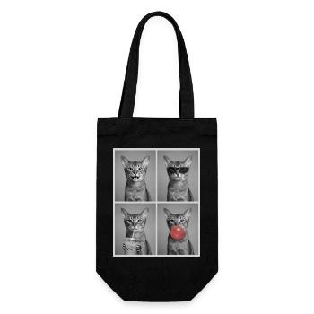 Chats Chat Abyssinian - Sac à bouteille - noir - Devant
