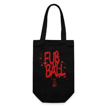 For Ball Graffiti: Play With Heart - Gift Bag for Bottles - black - Front