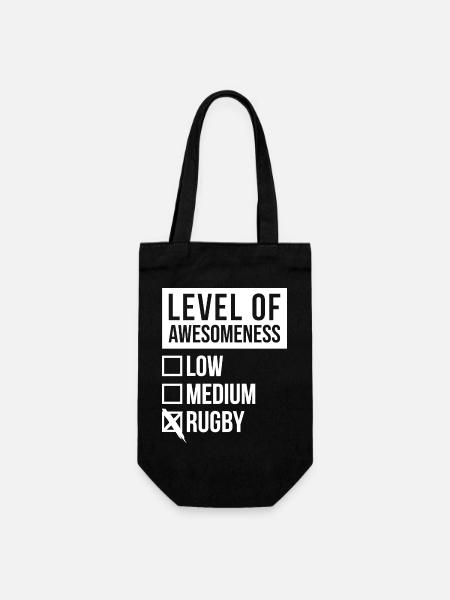Rugby Rugby Rugby - Geschenkbeutel für Flaschen - Schwarz