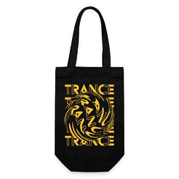 Trance-Musik – Groovy Trance Uplifting - Geschenkbeutel für Flaschen - Schwarz - Vorne