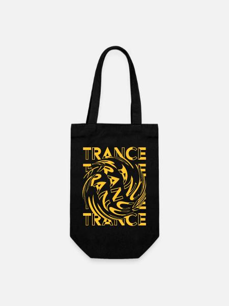 Trance-Musik – Groovy Trance Uplifting - Geschenkbeutel für Flaschen - Schwarz