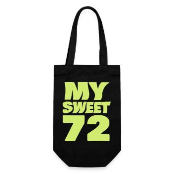 Sweet 72 - Geschenkbeutel für Flaschen - Schwarz - Vorne