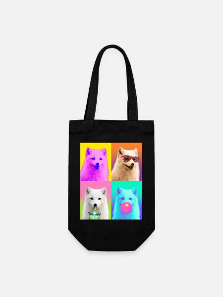 Polarfüchse Polarfuchs - Geschenkbeutel für Flaschen - Schwarz