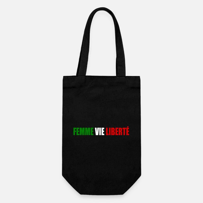 Femme vie liberte - Sac à bouteille - noir