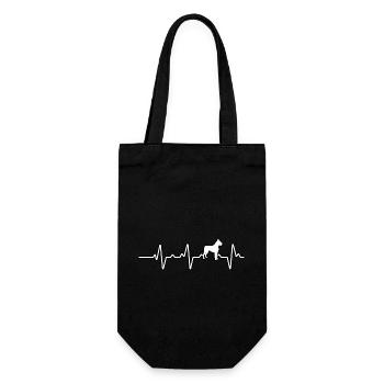 Battement de cœur de boxeur - Sac à bouteille - noir - Devant