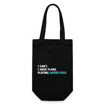 Je ne peux pas J’ai des projets Jouer au water-polo Po aquatique - Sac à bouteille - noir - Devant