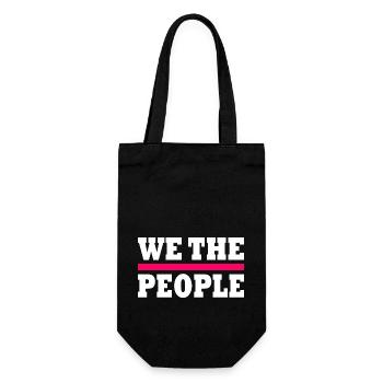 we the people - Geschenkbeutel für Flaschen - Schwarz - Vorne