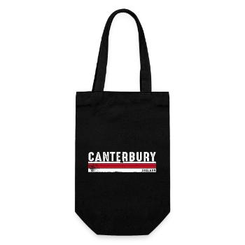 Canterbury England Retro Vintage Design für - Geschenkbeutel für Flaschen - Schwarz - Vorne