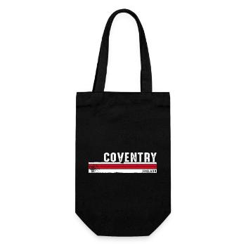 Coventry England Vintage Design für Mann, Frau - Geschenkbeutel für Flaschen - Schwarz - Vorne