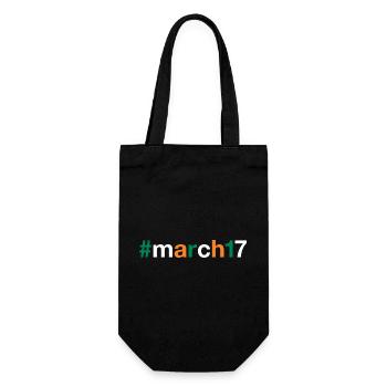 March 17 St Patricks day - Geschenkbeutel für Flaschen - Schwarz - Vorne