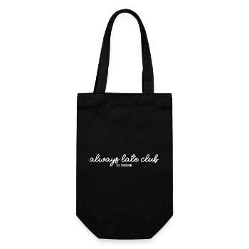 Always Late CLub - Geschenkbeutel für Flaschen - Schwarz - Vorne