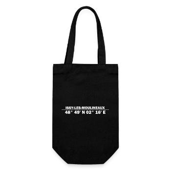 Issy-les-Moulineaux coordinates - Gift Bag for Bottles - black - Front