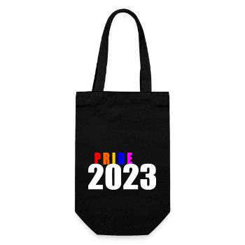 Pride 2023 - Geschenkbeutel für Flaschen - Schwarz - Vorne