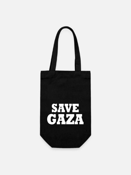 Save gaza - Sac à bouteille - noir