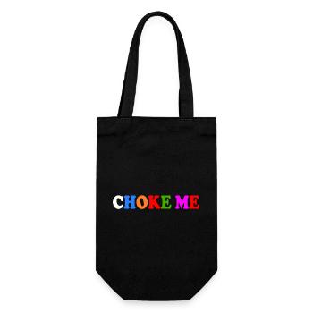 Choke me - Geschenkbeutel für Flaschen - Schwarz - Vorne