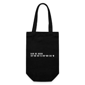 State of Mexico Mexico Coordinates - Gift Bag for Bottles - black - Front