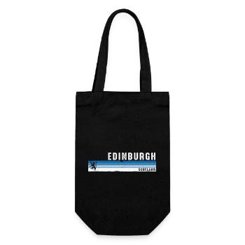 Edinburgh Schottland Schottisches Souvenir für Großbritannien - Geschenkbeutel für Flaschen - Schwarz - Vorne