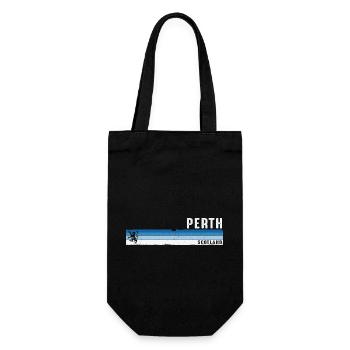 Perth Scotland Scenic Beauty and Cultural Charm - Gift Bag for Bottles - black - Front