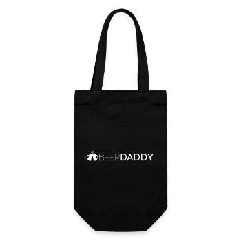 BeerDaddy funny birthday-father's day gift idea - Gift Bag for Bottles - black - Front