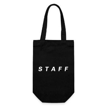 Staff - Geschenkbeutel für Flaschen - Schwarz - Vorne