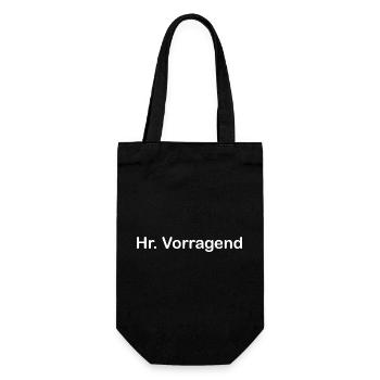 Hr. Vorragend - Geschenkbeutel für Flaschen - Schwarz - Vorne
