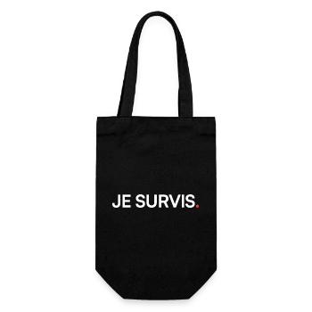 I survive humor modern attitude - Gift Bag for Bottles - black - Front