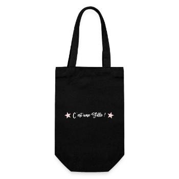 FILLE. C'EST UNE FILLE. BEBE. 2022. PARENT. ETOILE - Sac à bouteille - noir - Devant