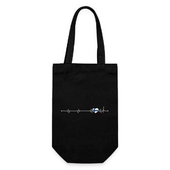 Finnish Heartbeat Nordic Line - Gift Bag for Bottles - black - Front