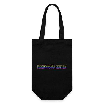 francisco javier rs regenbogen - Geschenkbeutel für Flaschen - Schwarz - Vorne