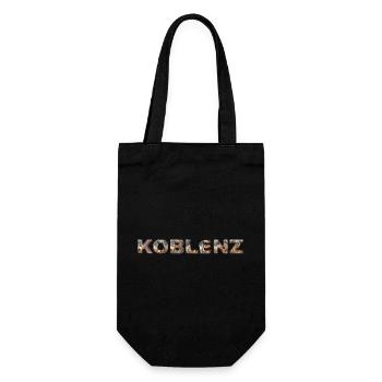 Koblenz Hund - Geschenkbeutel für Flaschen - Schwarz - Vorne