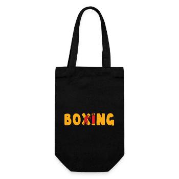Boxing - Gift Bag for Bottles - black - Front
