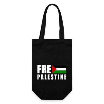 Free palestine - Sac à bouteille - noir - Devant