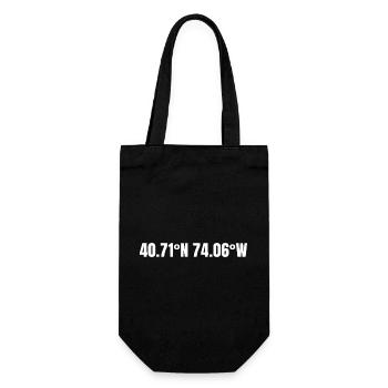 Jersey City, New Jersey, USA Coordinates - Gift Bag for Bottles - black - Front