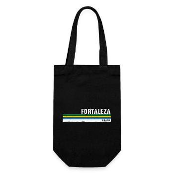 Fortaleza Brazil - Vintage Retro Fortaleza Brasil - Gift Bag for Bottles - black - Front