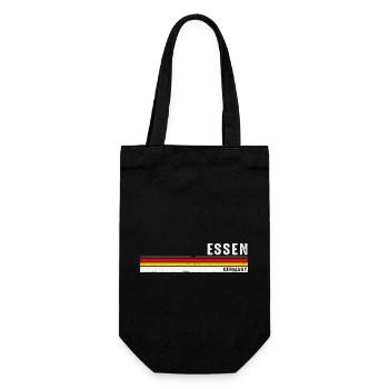 Vintage 70s 80s Style Essen, Germany Pride - Gift Bag for Bottles - black - Front
