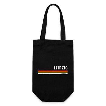 Jahrgang 70er 80er Leipzig, Deutschland Deutschland Mann - Geschenkbeutel für Flaschen - Schwarz - Vorne