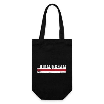Birmingham - England Vintage Souvenir for UK - Gift Bag for Bottles - black - Front