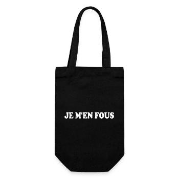 je m'en fous - Sac à bouteille - noir - Devant