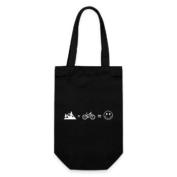 Mountain biking and the mountains, it's luck - Gift Bag for Bottles - black - Front